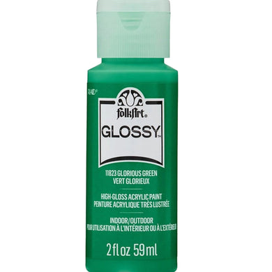 FolkArt Glossy Acrylic Paint - Glorious Green