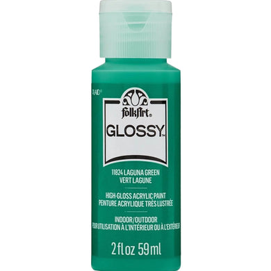 FolkArt Glossy Acrylic Paint - Laguna Green