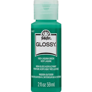 FolkArt Glossy Acrylic Paint - Laguna Green