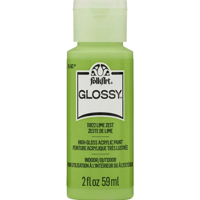 FolkArt Glossy Acrylic Paint - Lime Zest