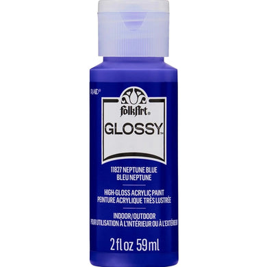 FolkArt Glossy Acrylic Paint - Neptune Blue