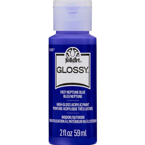 FolkArt Glossy Acrylic Paint - Neptune Blue