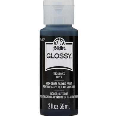 FolkArt Glossy Acrylic Paint - Onyx