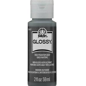 FolkArt Glossy Acrylic Paint - Phantom Gray