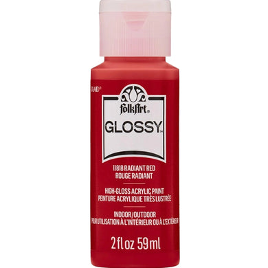 FolkArt Glossy Acrylic Paint - Radiant Red