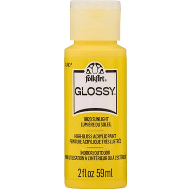 FolkArt Glossy Acrylic Paint - Sunlight
