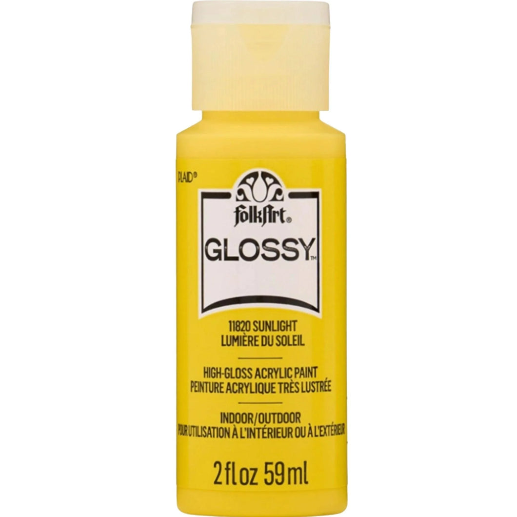 FolkArt Glossy Acrylic Paint - Sunlight