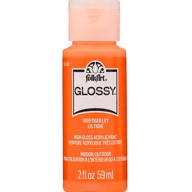 FolkArt Glossy Acrylic Paint - Tiger Lily