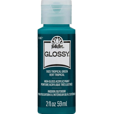 FolkArt Glossy Acrylic Paint - Tropical Green