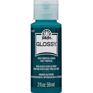 FolkArt Glossy Acrylic Paint - Tropical Green