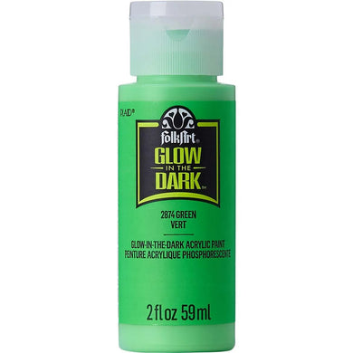 FolkArt Glow In Dark Acrylic Paint - Green