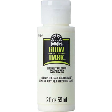 FolkArt Glow In Dark Acrylic Paint - Neutral