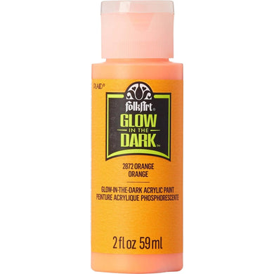 FolkArt Glow In Dark Acrylic Paint - Orange