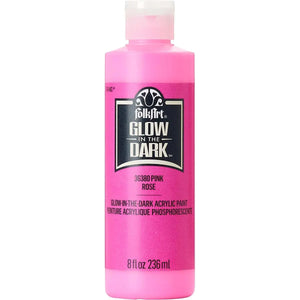 FolkArt Glow In Dark Acrylic Paint - Pink