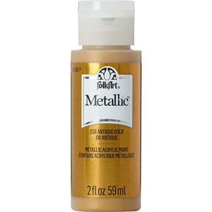 FolkArt Metallic Acrylic Paint - Antique Gold