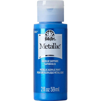 FolkArt Metallic Acrylic Paint - Blue Sapphire