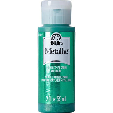 FolkArt Metallic Acrylic Paint - Christmas Green