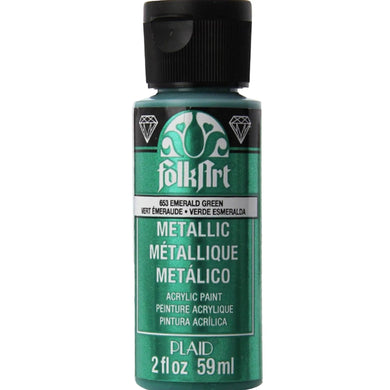 FolkArt Metallic Acrylic Paint - Emerald Green
