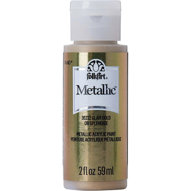 FolkArt Metallic Acrylic Paint - Glam Gold