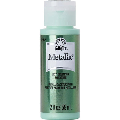 FolkArt Metallic Acrylic Paint - Green Silk