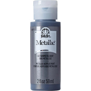 FolkArt Metallic Acrylic Paint - Gunmetal Gray