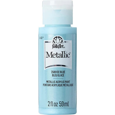 FolkArt Metallic Acrylic Paint - Ice Blue