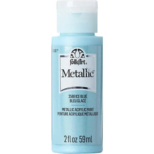 FolkArt Metallic Acrylic Paint - Ice Blue