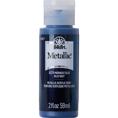 FolkArt Metallic Acrylic Paint - Midnight Blue