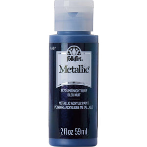 FolkArt Metallic Acrylic Paint - Midnight Blue