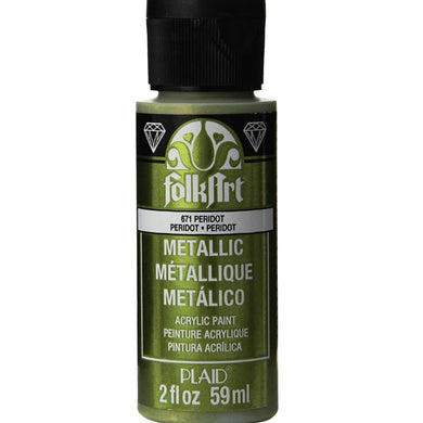FolkArt Metallic Acrylic Paint - Peridot