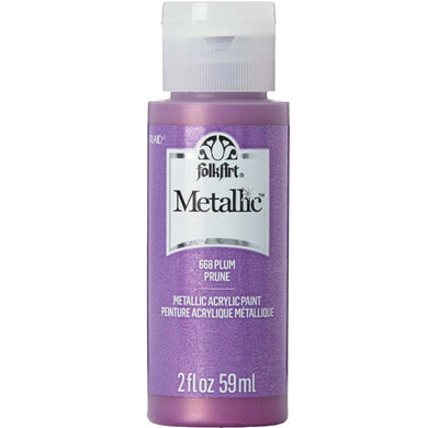 FolkArt Metallic Acrylic Paint - Plum