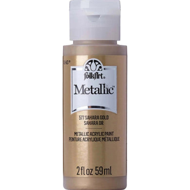 FolkArt Metallic Acrylic Paint - Sahara Gold