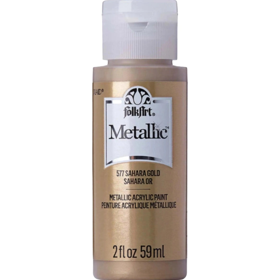 FolkArt Metallic Acrylic Paint - Sahara Gold