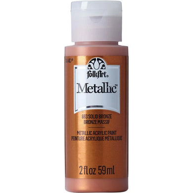 FolkArt Metallic Acrylic Paint - Solid Bronze