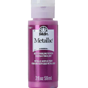 FolkArt Metallic Acrylic Paint - Sparkling Fuchsia