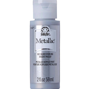 FolkArt Metallic Acrylic Paint - Sterling Silver