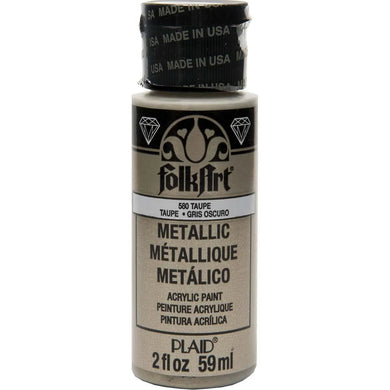 FolkArt Metallic Acrylic Paint - Taupe
