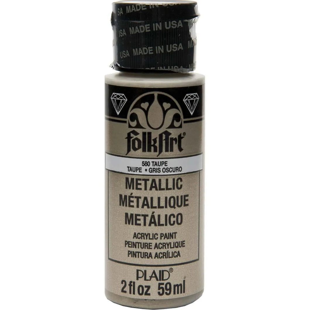 FolkArt Metallic Acrylic Paint - Taupe