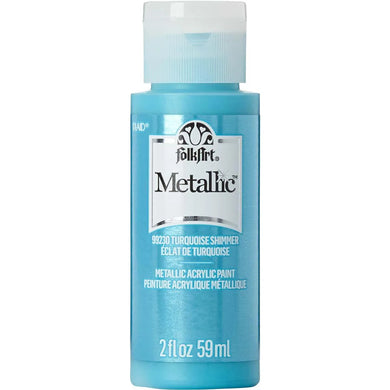 FolkArt Metallic Acrylic Paint - Turquoise Shimmer