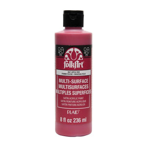 FolkArt Multi-Surface Acrylic Paint - Apple Red