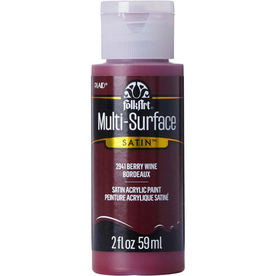 FolkArt Multi-Surface Acrylic Paint - Berry Wine