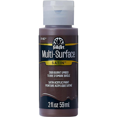 FolkArt Multi-Surface Acrylic Paint - Burnt Umber