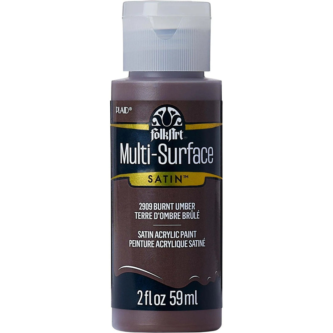 FolkArt Multi-Surface Acrylic Paint - Burnt Umber