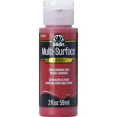 FolkArt Multi-Surface Acrylic Paint - Cardinal Red