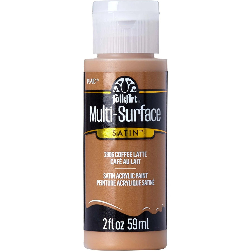 FolkArt Multi-Surface Acrylic Paint - Coffee Latte