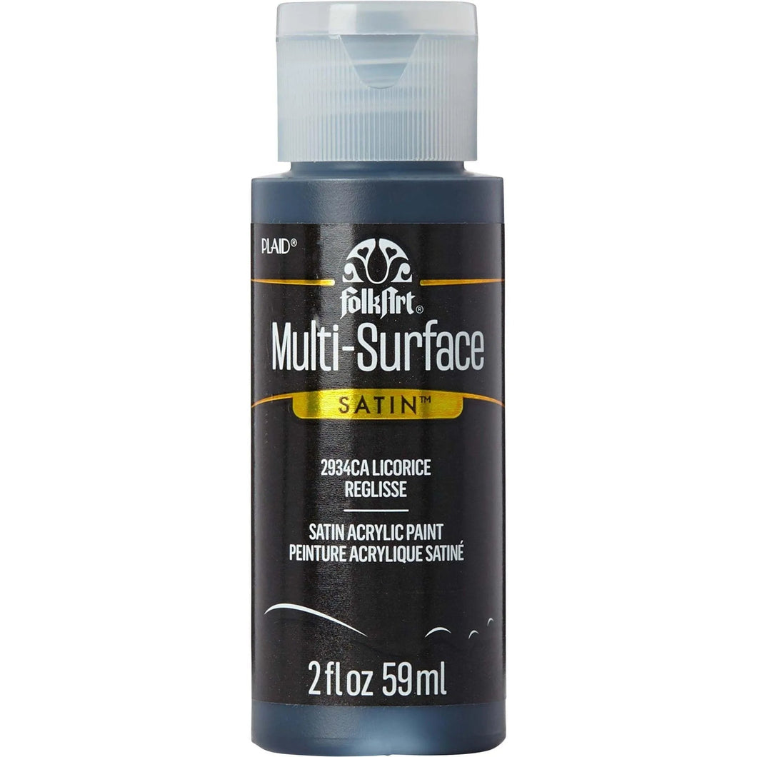 FolkArt Multi-Surface Acrylic Paint - Licorice