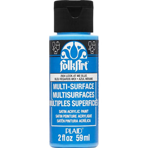 FolkArt Multi-Surface Acrylic Paint - Look At Me Blue