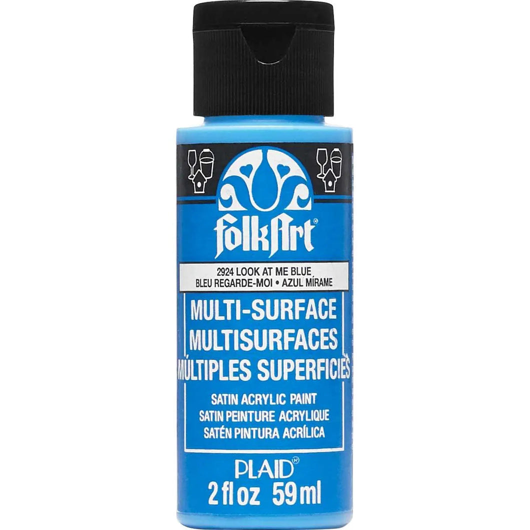 FolkArt Multi-Surface Acrylic Paint - Look At Me Blue