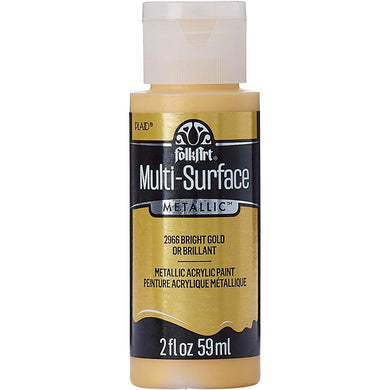 FolkArt Multi-Surface Acrylic Paint - Metallic Bright Gold