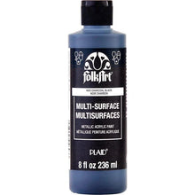 Load image into Gallery viewer, FolkArt Multi-Surface Acrylic Paint - Metallic Charcoal Black
